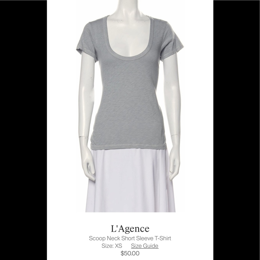 NWT L’AGENCE GRAY TEE